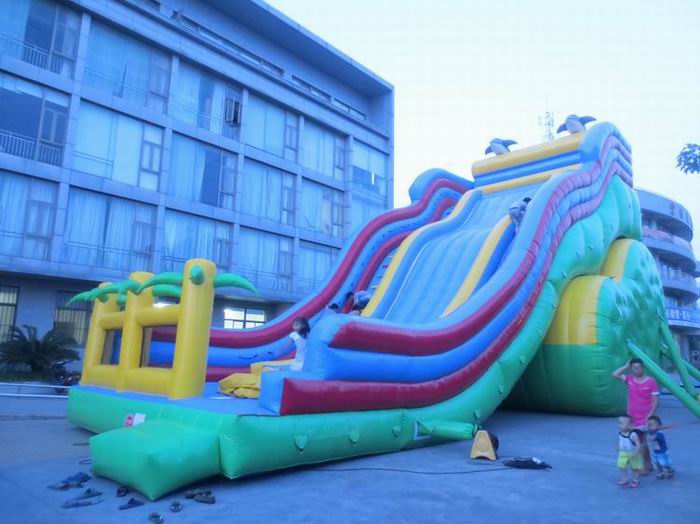 Inflatable slides