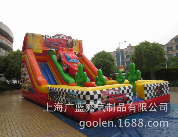 Cars inflatable slides / car big slide